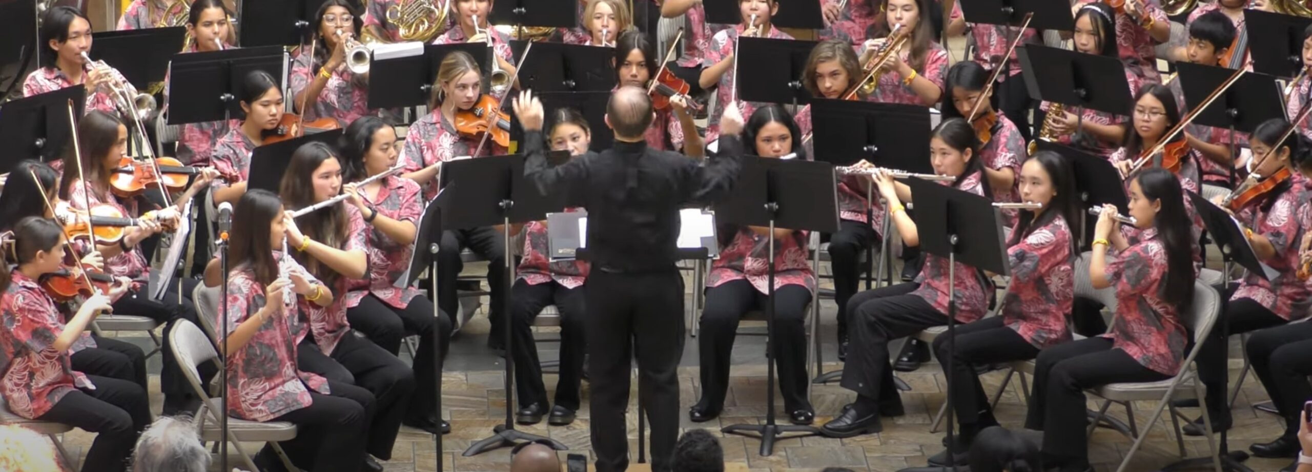 Niu Valley student musicians performing